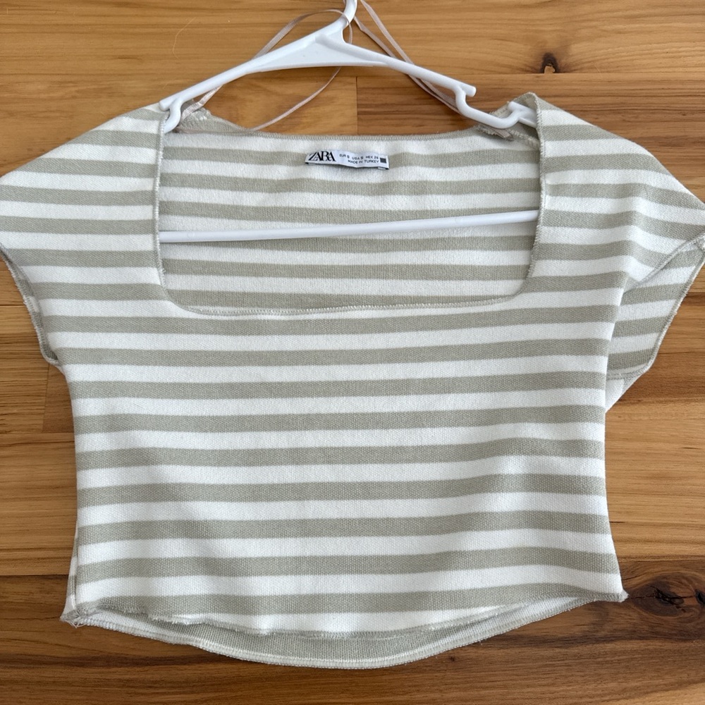 Zara square neck top